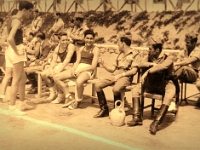 Archivo del Teniente CL Manuel Aguilar Belmonte.  Manuel Aguilar (al lado del botijo).