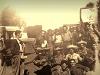 Archivo del Teniente CL Manuel Aguilar Belmonte.  Aguilar (primer plano abajo). T'Zenin, 1948.