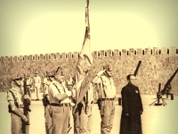 Archivo del Teniente CL Manuel Aguilar Belmonte.  Aguilar (izq.). Smara, 1964.